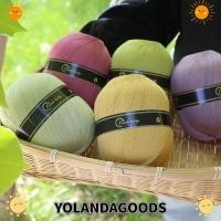 ราคา YOLANDAGOODS1 ถักมือเส้นด้าย,บางลูกไม้ผ้าไหมแท้เส้นด้ายฝ้าย,นุ่มถักอุปกรณ์โครเชต์เส้นด้ายสําหรับโครเชต์ถักเสื้อกันหนาวผ้าคลุมไหล่ (48900737778)