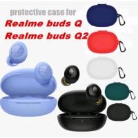 ราคา Realme Buds Q & Q2 เคสซิลิโคนป้องกันฝุ่นแบบนุ่มล้างทําความสะอาดได้สําหรับหูฟัง Realme Buds TWS (43580860311)