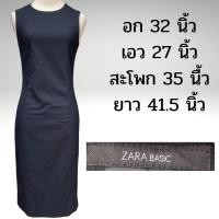 ราคา ZARA BASIC Made in Spainเดรสมือสอง เดรสคลาสสิคสีดำทรงดินสอ คัตติ้งเนี๊ยบสวย แนว little black dress (17533240228)