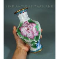 ราคา แจกันจีนทองเหลืองถมปัด JingFa Cloisonne ลายดอกไม้ (8398703603)