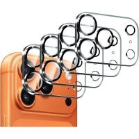ราคา Ivoler 4-Pack Camera Lens Protector for iPhone 17 Pro Max 6.9 ปกป้องหน้าจอกระจกนิรภัย[กรณีที่เป็นมิตร][เวอร์ชันใหม่], สําหรับ iPhone 17 Pro Max Scratch-Resistant,Clear+Black Cir (55708334800)