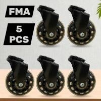 ราคา FMA Office Chair Wheels โรลเลอร์เบลดล้อยาง 2.5 นิ้ว 5 ชิ้น - FM-5L (Hafifa19) (40880312382)