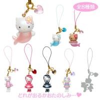 ราคา [เลือกตัวได้] สุ่ม พวงกุญแจ พวงกุญแจห้อยโทรศัพท์ คิตตี้ Hello Kitty Mascot Strap Box Style Up Collection Ver.3 (47906149256)