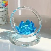 ราคา ส.คมา คริสตัลโลตัสเครื่องประดับ,โปร่งใสสะท้อนผลโลตัสหุ่นดอกไม้,กลางฐานมั่นคงตกแต่งแฮนด์เมดโลตัสคริสตัลรูปปั้นโต๊ะทํางาน (49359320182)