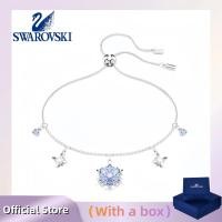 ราคา SWAROVSKI เครื่องประดับเงินแท้ ส925 (พร้อมกล่อง)สวารอฟสกี้ สร้อยข้อมือเมจิกเกล็ดหิมะ สีฟ้า (56910714147)