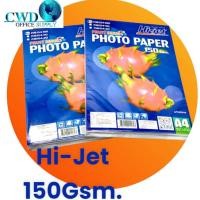 ราคา กระดาษอิงค์เจ็ทโฟโต้ A4- 150แกรม HI-JET PJG154-100แผ่น (40955594260)