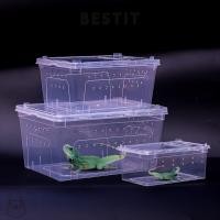 ราคา BESTIT กล่องเพาะพันธุ์สัตว์เลื้อยคลาน,โปร่งใส Escape-Proof เต่าขนส่งคอนเทนเนอร์,แบบพกพาBreathableed Stackable Viewสัตว์เลื้อยคลาน Terrarium Beetleแมลง Habitat (42930316163)