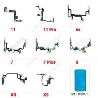 ราคา ปุ่มปรับระดับเสียง FlashLight สายไฟ Flex สําหรับ iPhone 11 Pro X XR Xs Max 5s SE 6s 7 8 Plus SE 2 3 2020 2022 พร้อมสติกเกอร์ (44610754587)