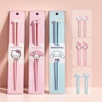 ราคา [SG] My Melody Cinnamoroll Hello Kitty ตะเกียบบนโต๊ะอาหารอาหารเย็นน่ารักการ์ตูน Sanrio ตะเกียบช้อนส้อม (50502378292)