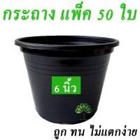 ราคา กระถางพลาสติก ขนาด 6 นิ้ว 50 ใบ กระถางปลูกต้นไม้ กระถางปลูกผัก กระถางต้นไม้ กระถางราคาถูก กระถาง กระถางต้นไม้ กระถางต้น (21363346380)