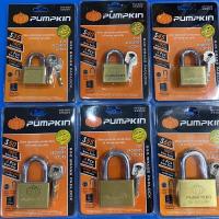 ราคา PUMPKIN กุญแจแขวน ทองเหลือง รุ่นเหลี่ยม คอสั้น 35mm-60mm (5461373697)