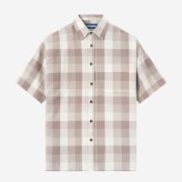 ราคา KEMEJA Tenue de Attire Flannel Shirt - College Days II Short Sleeve Flannel - ครีมสีเทา (26937921846)