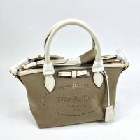 ราคา brandname_bymumucartoon กระเป๋าNEW.Prada canvas ฐาน 10 สูง 8 นิ้ว (2334748689)
