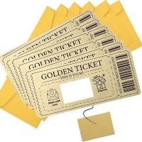 ราคา Teeny-weeny-off Card Raffle Gift Off Ticket Golden Ticket Surprise Concert Ticket Party Favor With Envelope Cinema Voucher tw (48504443260)