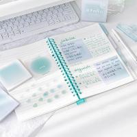 ราคา Nan Sticky Note Translucent Note Pad Gradient Color Note Paper Memo Pad กาวกระดาษโน้ตสําหรับโรงเรียน Office Suplies (47010805241)