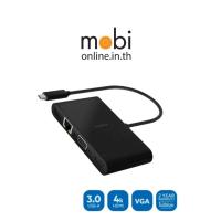 ราคา Belkin Port Hub USB-C 4 in 1 Multifunctional Converter - Black (29381848695)