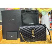 ราคา Woman’s Small Leather Goods กระเป๋า ถือ/สะพาย YSL ✔️ สีดำ อะไหล่ทอง พร้อมสายสะพาย (29580064918)
