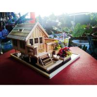 ราคา บ้านเรือนไทย รุ่นเรือนรับรอง งานแฮนด์เมด ผลิตจากไม้ข้าวหลามเผา บ้านเรือนไทยตกแต่งบ้าน (20043368849)