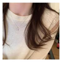 ราคา สร้อยคอจี้ดาว เงินแท้925% สร้อยคอพร้อมจี้ สร้อยประดับพลอย (41154960593)