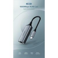 ราคา Ugreen (50737) USB C Ethernet USB-C to RJ45 Lan Adapter for MacBook Pro Samsung Galaxy S9/S8/Note9 Type C (2109819644)