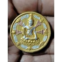ราคา เหรียญองค์พ่อจตุคามรามเทพ วัดเขาอ้อ พัทลุง ปี 2550 รุ่น 1 เนื้อสามกษัตริย์ ขนาด 3.2 ซ.ม. วัดสร้างเอง (43854987310)