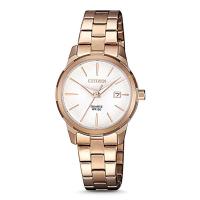 ราคา CITIZEN นาฬิกาข้อมือผู้หญิง สายสแตนเลส รุ่น EU6073,EU6073-53,EU6073-53A - สีโรสโกลด์ (11285337356)