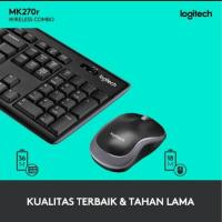 ราคา LOGITECH WIRELESS COMBO คีย์บอร์ด + เมาส์ MK270R (52610426931)