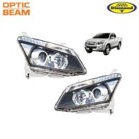 ราคา โคมไฟหน้า Isuzu D-max Projector โคมดำ (อีซูซุ ดีแม็กซ์ โปรเจคเตอร์ โคมดำ) ปี 2012-2014 (45056321585)