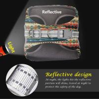 ราคา Dog Reflective Soft Mesh Pet Puppy Harness Leash Set Fashion Printed Small Medium Dogs Vest Harnes s (27453045437)