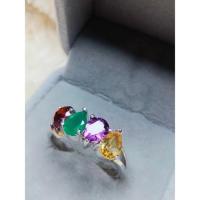 ราคา แหวนพลอยแท้ พลอยสลับสีแฟนซี (54061053516)