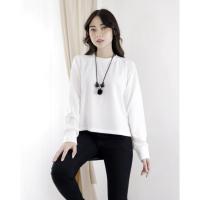 ราคา CROP TEE OVERSIZE PLAIN CROP TOP LONG SLEEVE HIJAB FRIENDLY (41864651015)