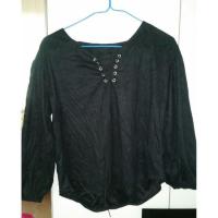 ราคา [มือ1] แขนยาว สายไขว้กลางอก ผ้ากำมะหยี่ (634508414)