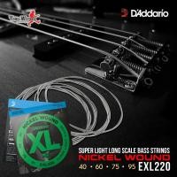 ราคา D'Addario สายกีตาร์เบส 4 สาย 040-095 EXL220 (700) (4411888060)