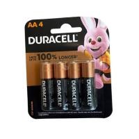 ราคา Duracell Alkaline Size AA 1.5V แพค 4 ก้อน ของแท้บริษัท ของใหม่ (50056687857)