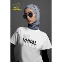 ราคา No Vandal Rules Streewear เสื้อยืดออกแบบ Lelaki Wanita Cotton ผู้ชายผู้หญิง TShirt Unisex ผู้ชายผู้หญิงรอบคอ (42011030578)