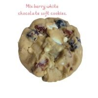 ราคา Mix berry white chocolate soft cookies. ชิ้นละ 75 กรัม (55859022901)