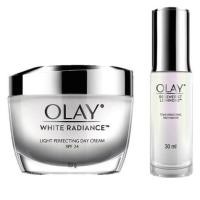 ราคา OLAY White Radiance Light Perfecting SET (Day Cream 50g + Essence 30g) โอเลย์ ไวท์เรเดียน เซ็ท (7119559904)
