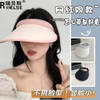 ราคา หมวกกันแดดผู้หญิง ปีกกว้าง ผ้าเย็น กันรังสีUV แบบเปิดหัว (45860573912)