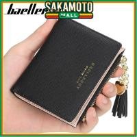 ราคา BAELLERRY กระเป๋าสตางค์หนังสีดําขนาดเล็กของผู้หญิง HELGA WA493B5 MINI THIN สล็อตการ์ดสั้น COIN KOREAN TEENAGERS CURRET พรีเมี่ยมแบรนด์ (45259591461)