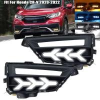 ราคา LED DRL สําหรับ Honda CRV CR-V 2020 2021 2022 ไฟวิ่งกลางวันไฟตัดหมอกฝาครอบไฟหน้าไฟเลี้ยวรถประกอบ (45059163900)