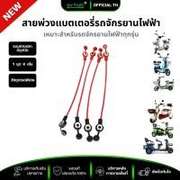 ราคา สายพ่วงแบตเตอรี่ 1 ชุด (4 เส้น) แบบหางปลามีจุกปิด พร้อมส่งในไทย (24383989034)