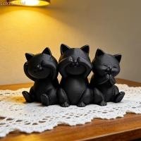 ราคา หรูหรา เดสก์ท็อปตกแต่งแมว,การ์ตูน 3ง พิมพ์สามรูปปั้นแมว,น่ารักสร้างสรรค์ตลกตกแต่งสัตว์รูปปั้นตกแต่งห้องนอน (48858879128)