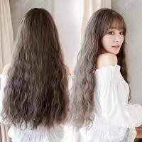 ราคา [ไม่ใช่วิกแฟชั่น งานใส่ได้จริง] วิกผมยาว ลอนมาม่า มาม่าเล็ก มีหน้าม้า สไตล์เกาหลี (6309898654)