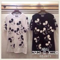 ราคา เสื้อยืดคอกลมแขนสั้นพิมพ์ลายมิกกี้เม้าส์ (1125413)