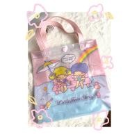 ราคา กระเป๋าหิ้ว ไซส์มินิ ขนาด 9” พลาสติกใส SANRIO Little Twin Stars ของแท้ นำเข้าจากญี่ปุ่น (42355783486)