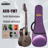 ราคา D'ADDARIO ACOUWAY 26 นิ้ว Cutaway Ukulele Tenor Ukelele 2A Solid Mahogany Top Glossy Finish DAddario String (41354471431)