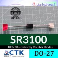 ราคา SR3100 100V 3A ~ 3100 Schottky Rectifier Diodes DO-27 Ctk Electronics (52550303200)