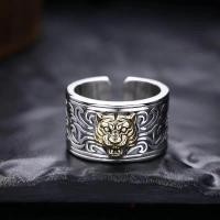 ราคา แหวนหัวเสือลายเก๋าทรงpunk rock สไตล์อเมริกัน ออกแบบเฉพาะ สำหรับสวมที่นิ้วกลาง (44753414936)