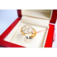 ราคา S.R. แหวนทองเพชรเม็ดละ 0.01 กะรัต เพชรน้ำ100 ขาวสวยไฟดี พร้อมใบรับรองสินค้า เคลือบทองคำแท้100% (40681050028)