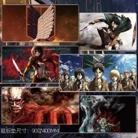 ราคา [Attack on Titan] แผ่นรองเมาส์ Oversize Allen Giant Captain Armored Giant Levi Mikasa Table Pad Large (52609185408)